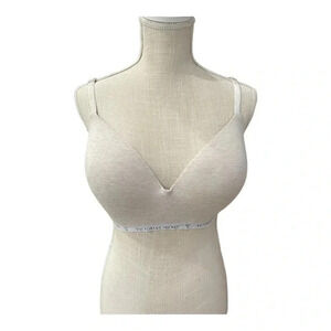 Victoria’s Secret T-Shirt Lightly Lined Wireless Beige Bra Womens Size 40D